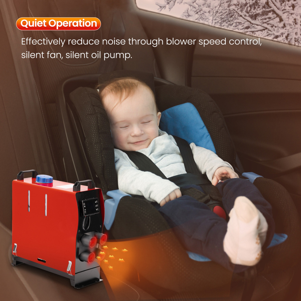 Air diesel chauffage LCD à distance 2KW-8KW 12V pour SUV Motorhomes voiture camion 4 trous