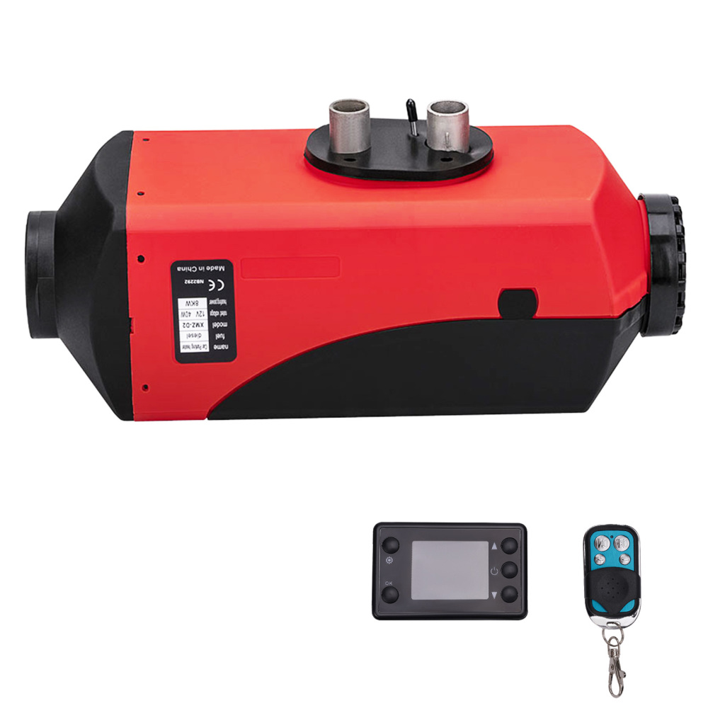 Chauffage à air diesel 12V 8KW Chauffage à air Interrupteur numérique Silencieux voiture 8