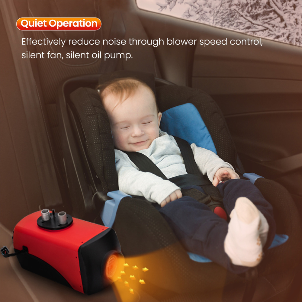 Chauffage à air diesel 12V 8KW Chauffage à air Interrupteur numérique Silencieux voiture 8