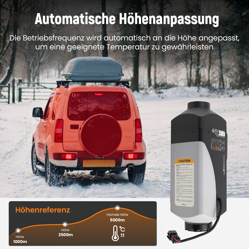 2KW 12V Air Diesel Parking Heater Thermostat w/ LCD Remote Controller RV Van Bus