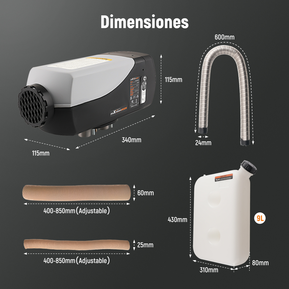 2KW 12V Air Diesel Parking Heater Thermostat w/ LCD Remote Controller RV Van Bus