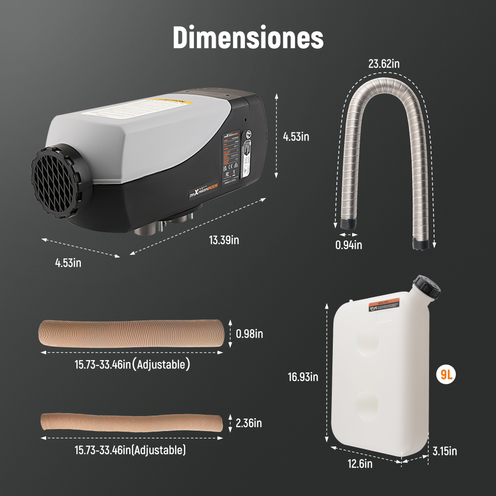 2KW 12V Air Diesel Parking Heater Thermostat w/ LCD Remote Controller RV Van Bus