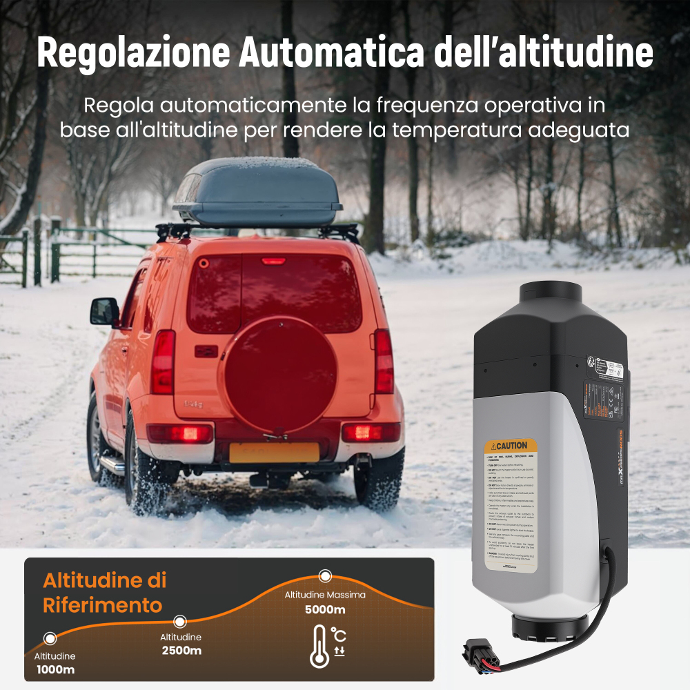 2KW 12V Air Diesel Parking Heater Thermostat w/ LCD Remote Controller RV Van Bus