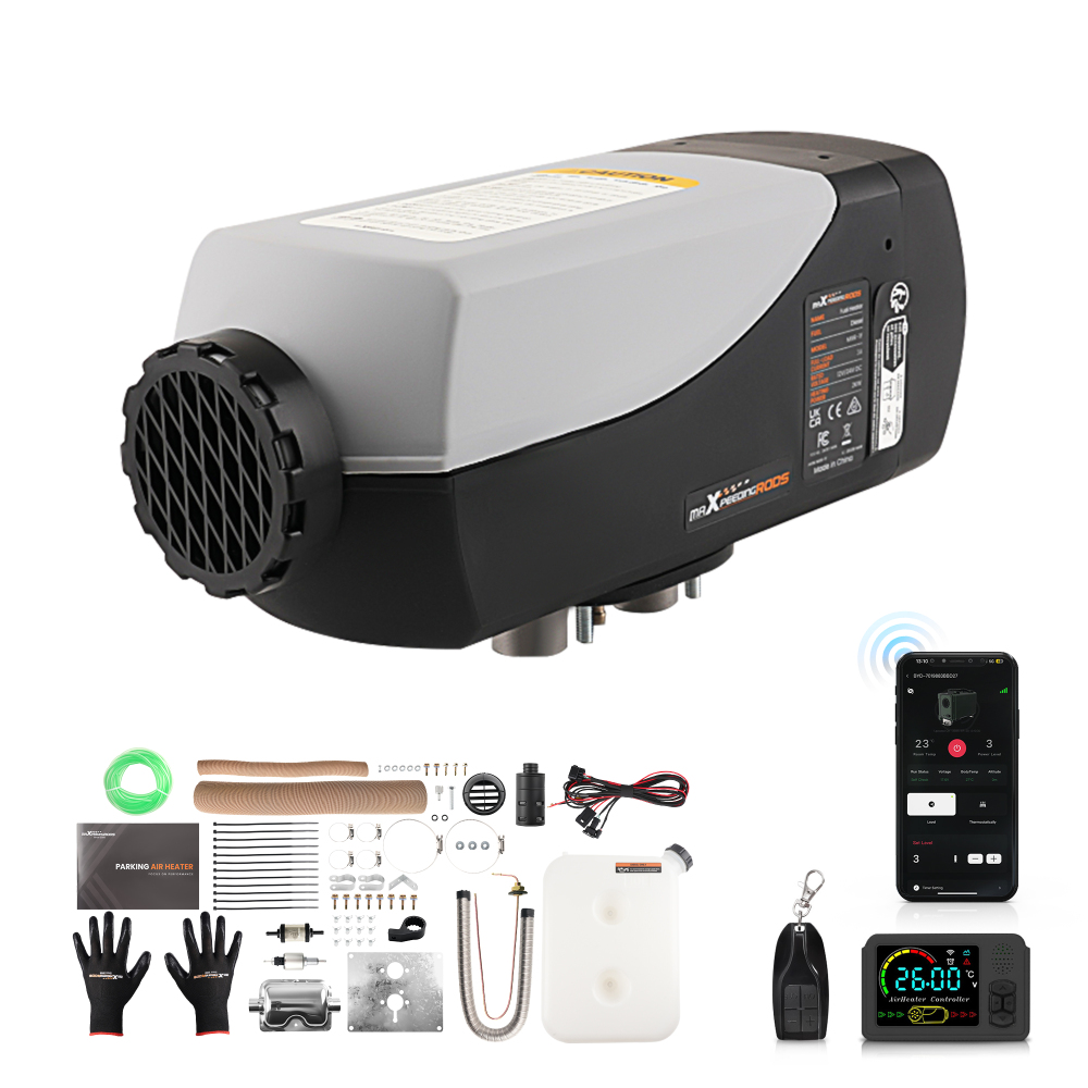 2KW 12V Air Diesel Parking Heater Thermostat w/ LCD Remote Controller RV Van Bus