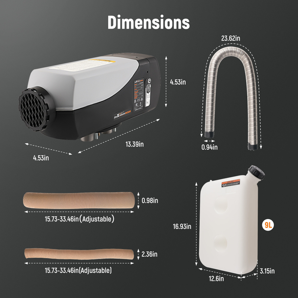 2KW 12V/24V App Controllo Calefactor Calentador de Aire Diesel Air Heater