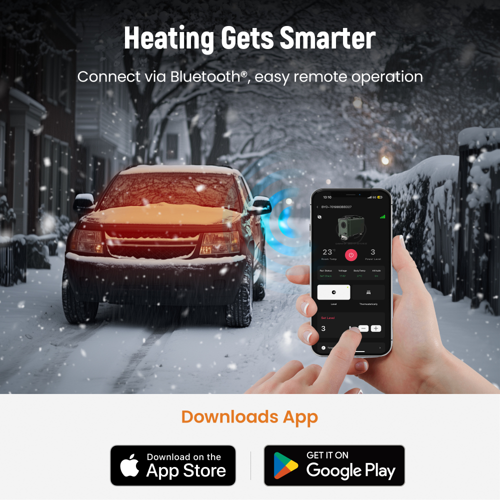 12V 2KW-8KW Diesel Air Heater 10L Tank LCD Hole Car Bus Trucks Boats Bateau Neuf