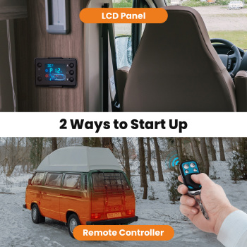 5kw Diesel Heater 12V LCD Display Display 2KW-5KW for RV Van Car Truck Motor-Home