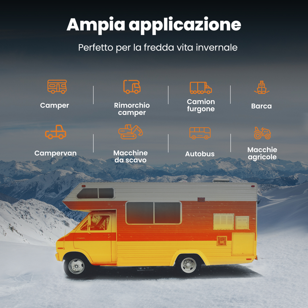 5kw Diesel Air Heater Riscaldamento Diesel 12v Riscaldatore Diesel LCD Switch