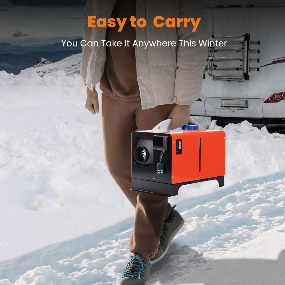 12v 5000w Diesel Air Heater Chauffage Voiture Pour Bateaux Motorhome Camion Lcd