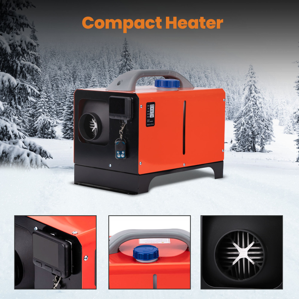 12v 5000w Diesel Air Heater Chauffage Voiture Pour Bateaux Motorhome Camion Lcd