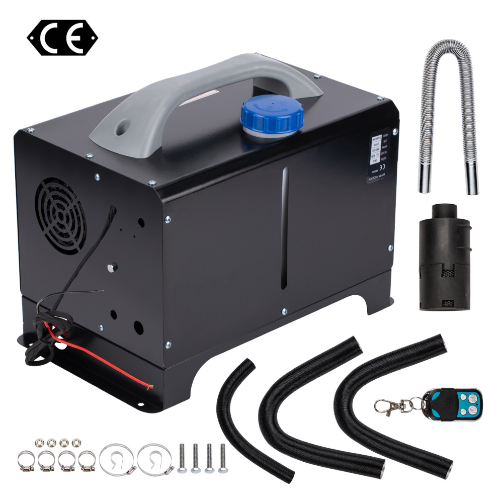 Riscaldatore diesel ad aria remota LCD 12V 5000W 5KW-8KW per camper per barche auto 4-H Nero