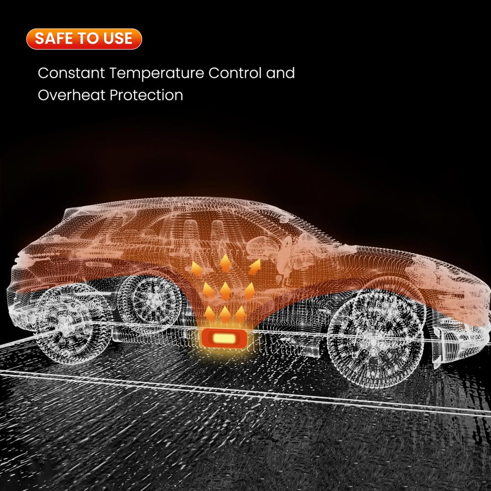 Riscaldatore diesel ad aria remota LCD 12V 5000W 5KW-8KW per camper per barche auto 4-H Nero