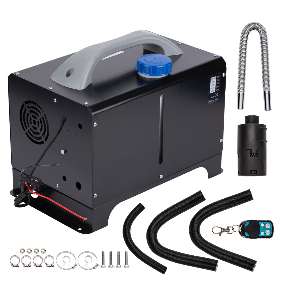 Riscaldatore diesel ad aria remota LCD 12V 5000W 5KW-8KW per camper per barche auto 4-H Nero