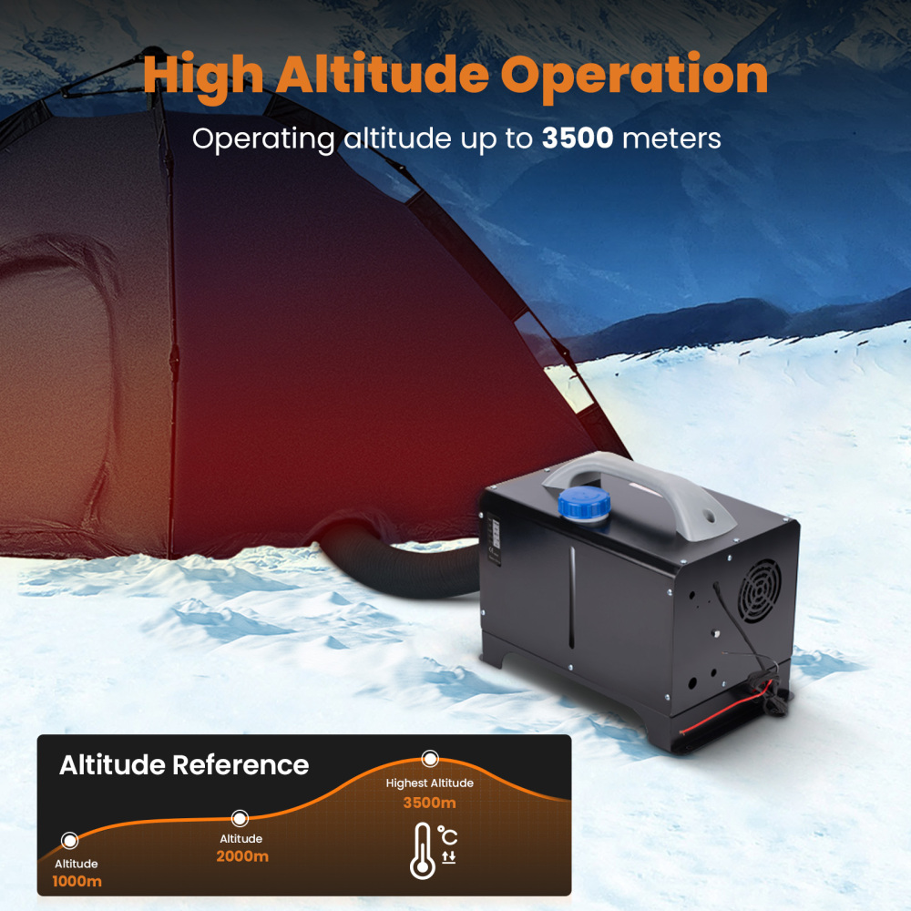 Chauffage Diesel Air Heater 8KW 12V Kit Comple Thermostat Bateau Camion Yacht