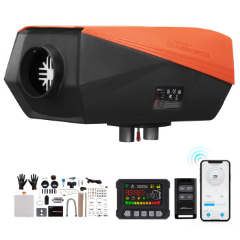 Diesel Air Heater 5KW Bluetooth AppRemote 80m LCD Control for Van Car Trailer