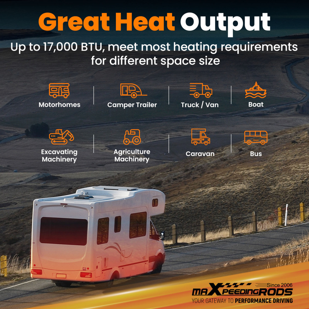 Riscaldatore daria diesel da 5KW con comando mobile per camper, camper e roulotte