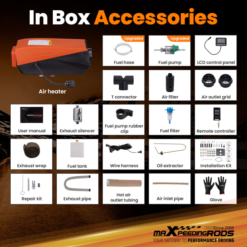 Riscaldatore daria diesel da 5KW con comando mobile per camper, camper e roulotte