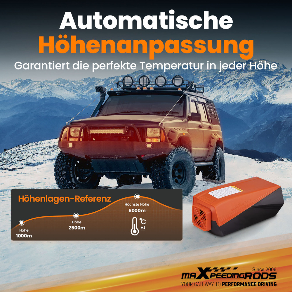 Riscaldatore daria diesel da 5KW con comando mobile per camper, camper e roulotte