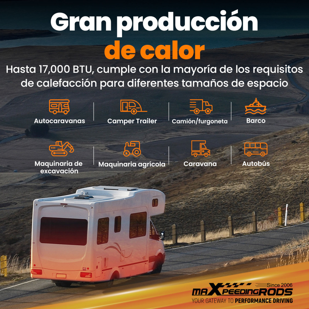 Riscaldatore daria diesel da 5KW con comando mobile per camper, camper e roulotte