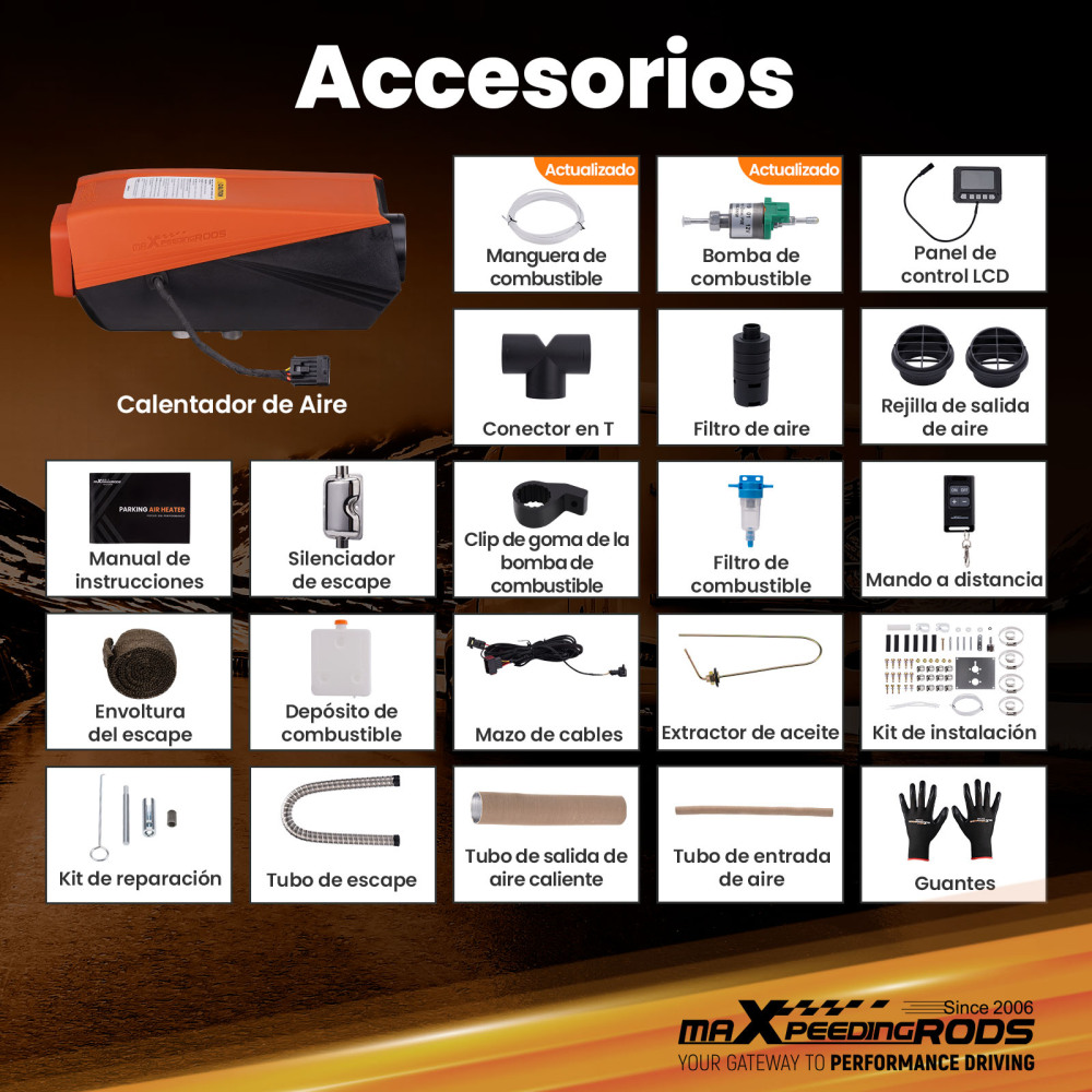 Riscaldatore daria diesel da 5KW con comando mobile per camper, camper e roulotte