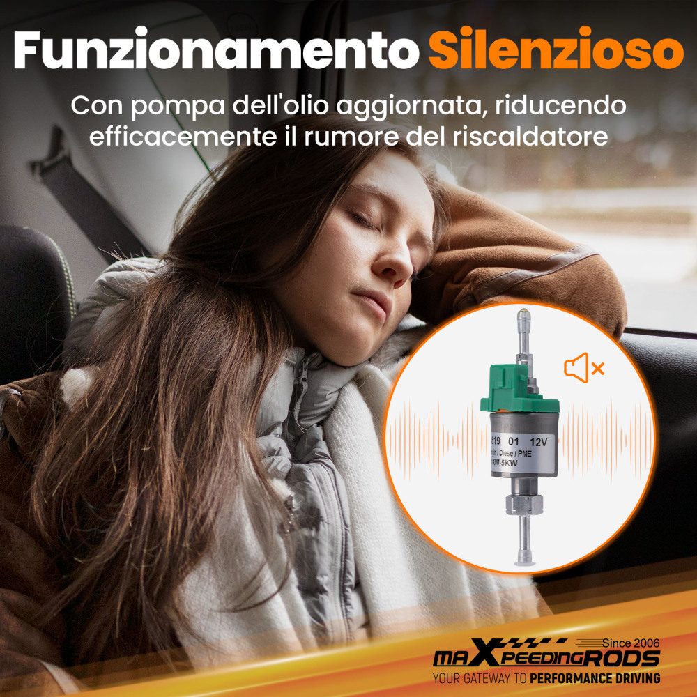 Riscaldatore daria diesel da 5KW con comando mobile per camper, camper e roulotte