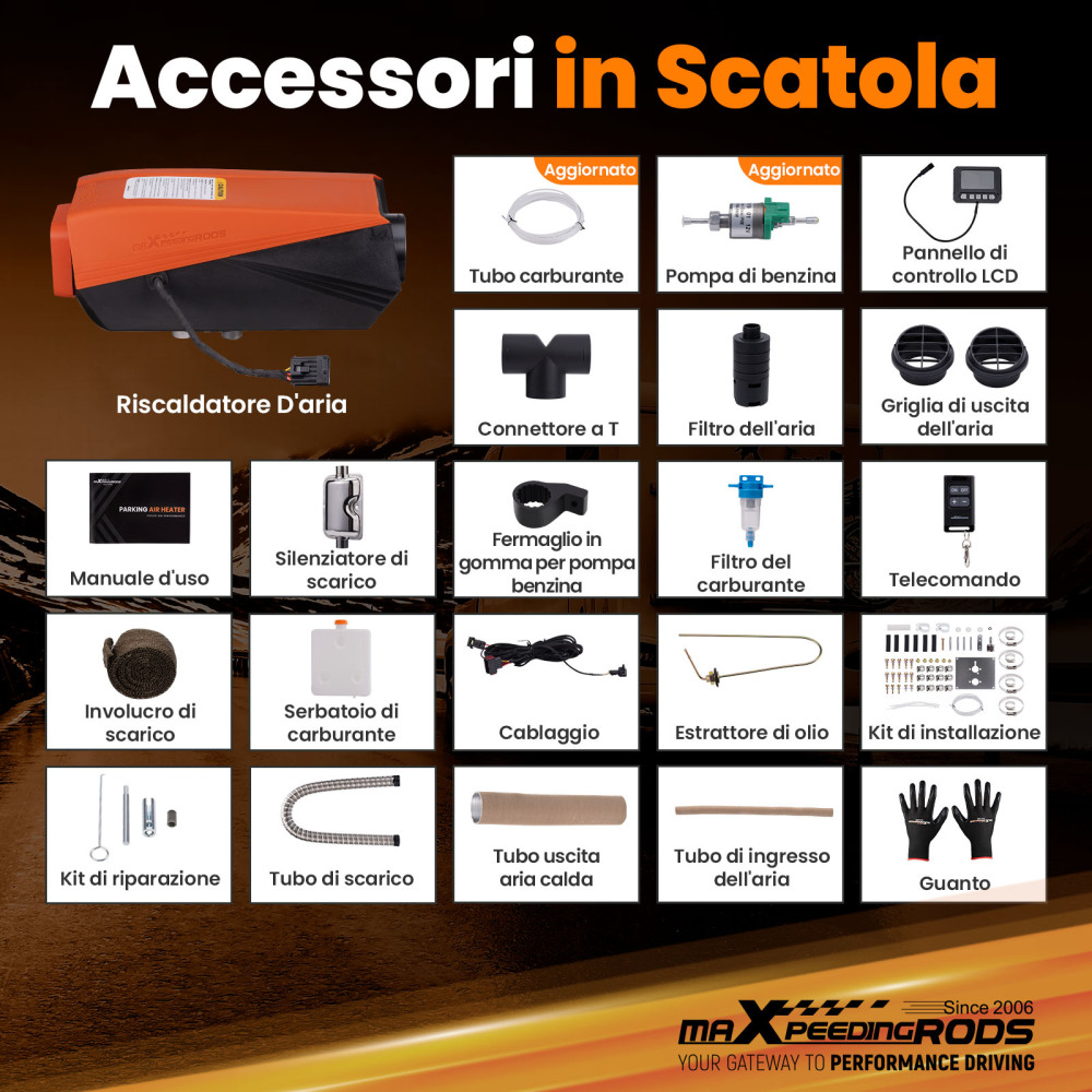 Riscaldatore daria diesel da 5KW con comando mobile per camper, camper e roulotte