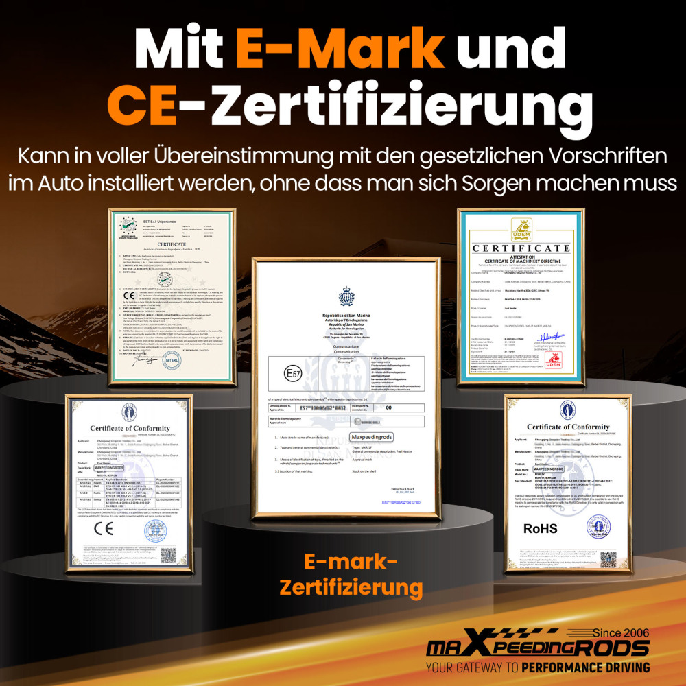 Riscaldatore daria diesel da 1-5KW con controllo mobile per camper, camper e rimorchi da viaggio