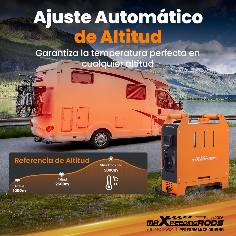 Riscaldatore daria diesel da 1-5KW con controllo mobile per camper, camper e rimorchi da viaggio