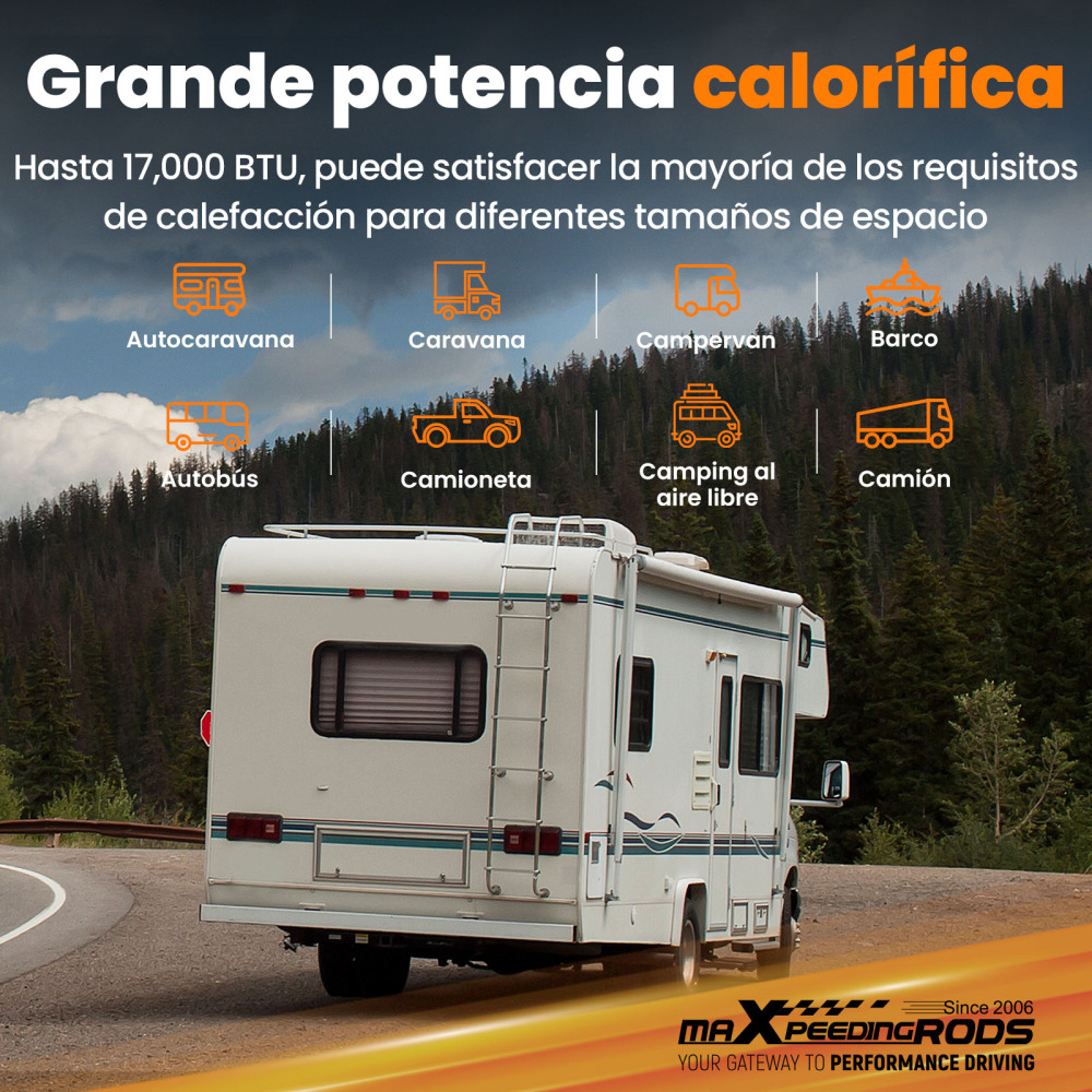 Riscaldatore daria diesel da 1-5KW con controllo mobile per camper, camper e rimorchi da viaggio