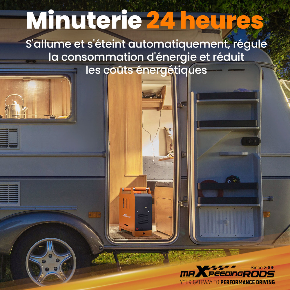 Riscaldatore daria diesel da 1-5KW con controllo mobile per camper, camper e rimorchi da viaggio