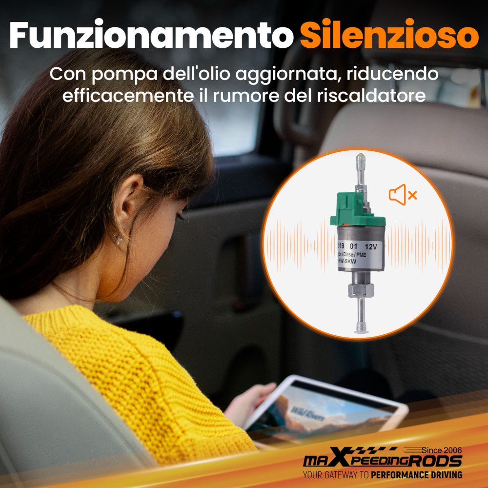 Riscaldatore daria diesel da 1-5KW con controllo mobile per camper, camper e rimorchi da viaggio