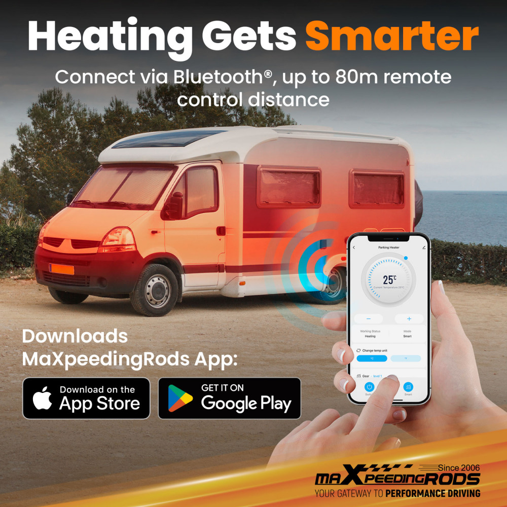 5KW Portable Diesel Air Heater 12V Thermostat Deisel Caravan Motorhome Trailer