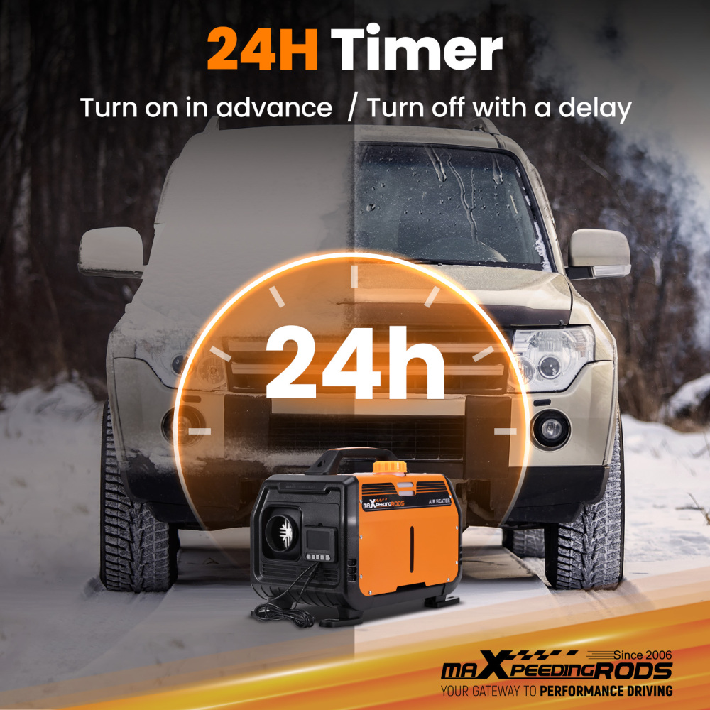 Aggiornato riscaldatore diesel aria LCD Bluetooth® 5KW 12V per camion camper caravan RV