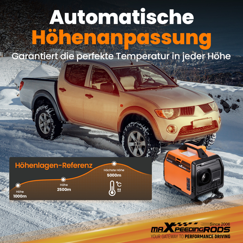 Aggiornato riscaldatore diesel aria LCD Bluetooth® 5KW 12V per camion camper caravan RV