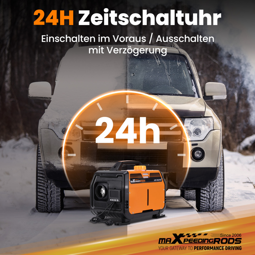 Aggiornato riscaldatore diesel aria LCD Bluetooth® 5KW 12V per camion camper caravan RV