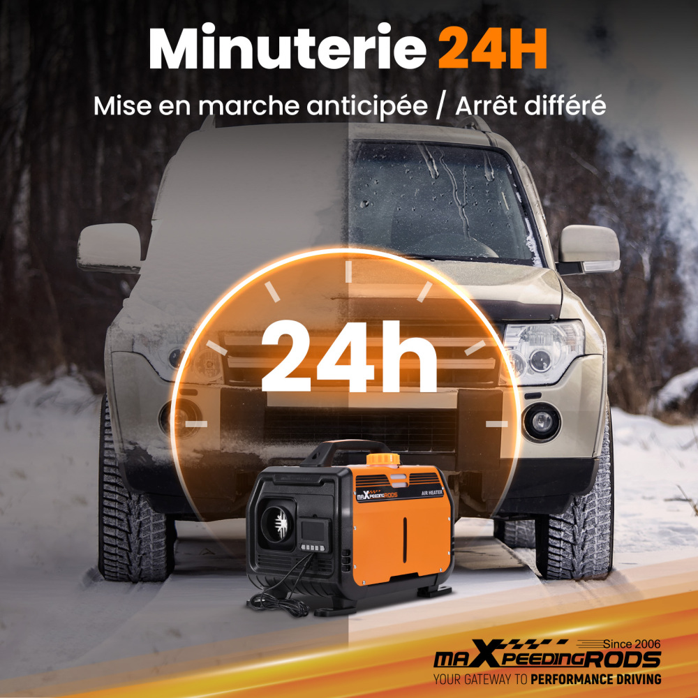 Aggiornato riscaldatore diesel aria LCD Bluetooth® 5KW 12V per camion camper caravan RV