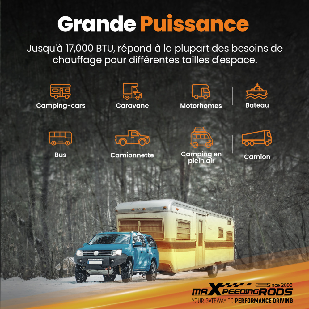 Aggiornato riscaldatore diesel aria LCD Bluetooth® 5KW 12V per camion camper caravan RV