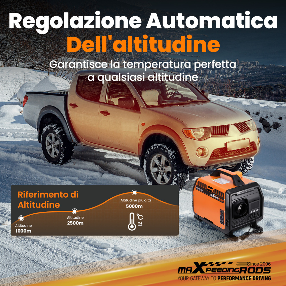 Aggiornato riscaldatore diesel aria LCD Bluetooth® 5KW 12V per camion camper caravan RV