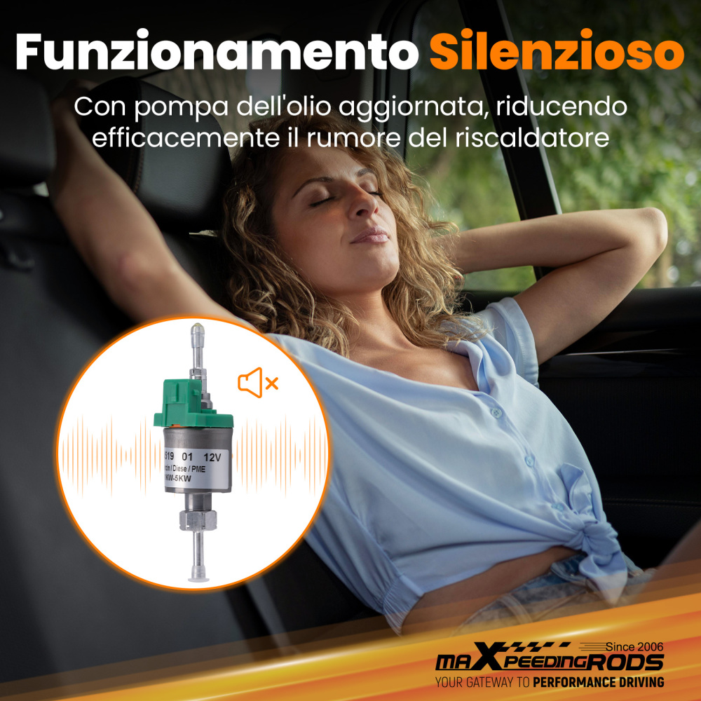 Aggiornato riscaldatore diesel aria LCD Bluetooth® 5KW 12V per camion camper caravan RV