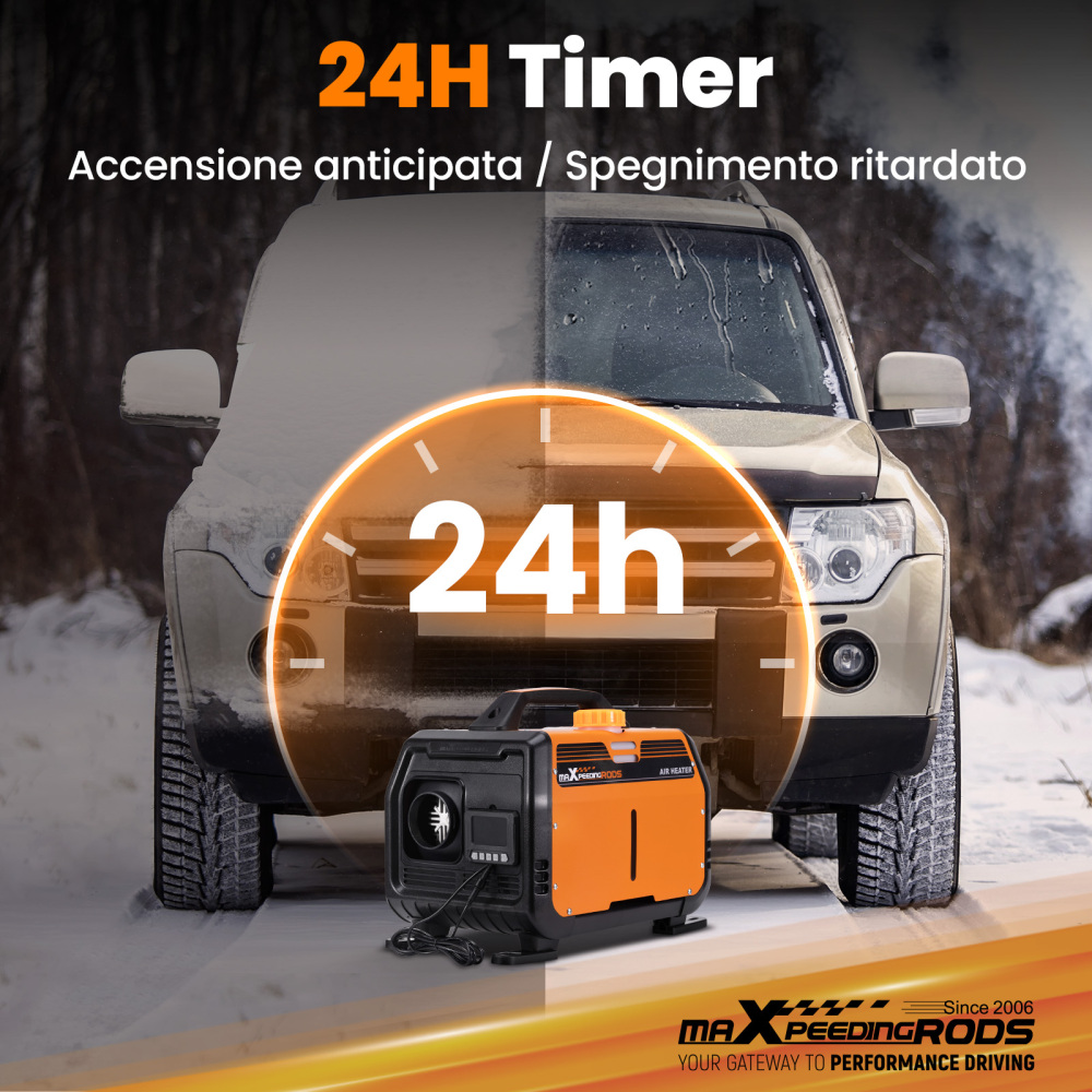 Aggiornato riscaldatore diesel aria LCD Bluetooth® 5KW 12V per camion camper caravan RV