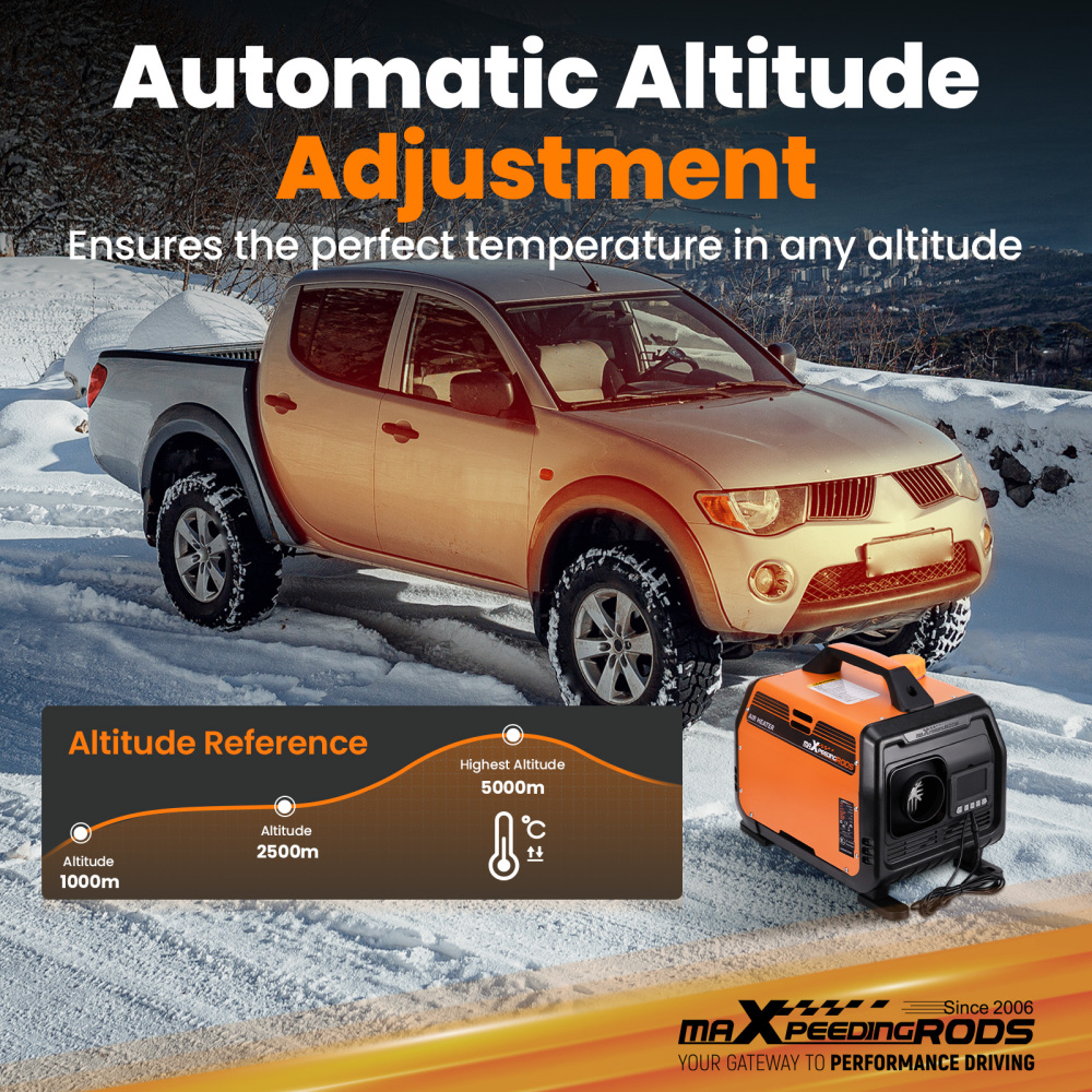 Aggiornato riscaldatore diesel aria LCD Bluetooth® 5KW 12V per camion camper caravan RV