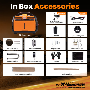 Aggiornato riscaldatore diesel aria LCD Bluetooth® 5KW 12V per camion camper caravan RV