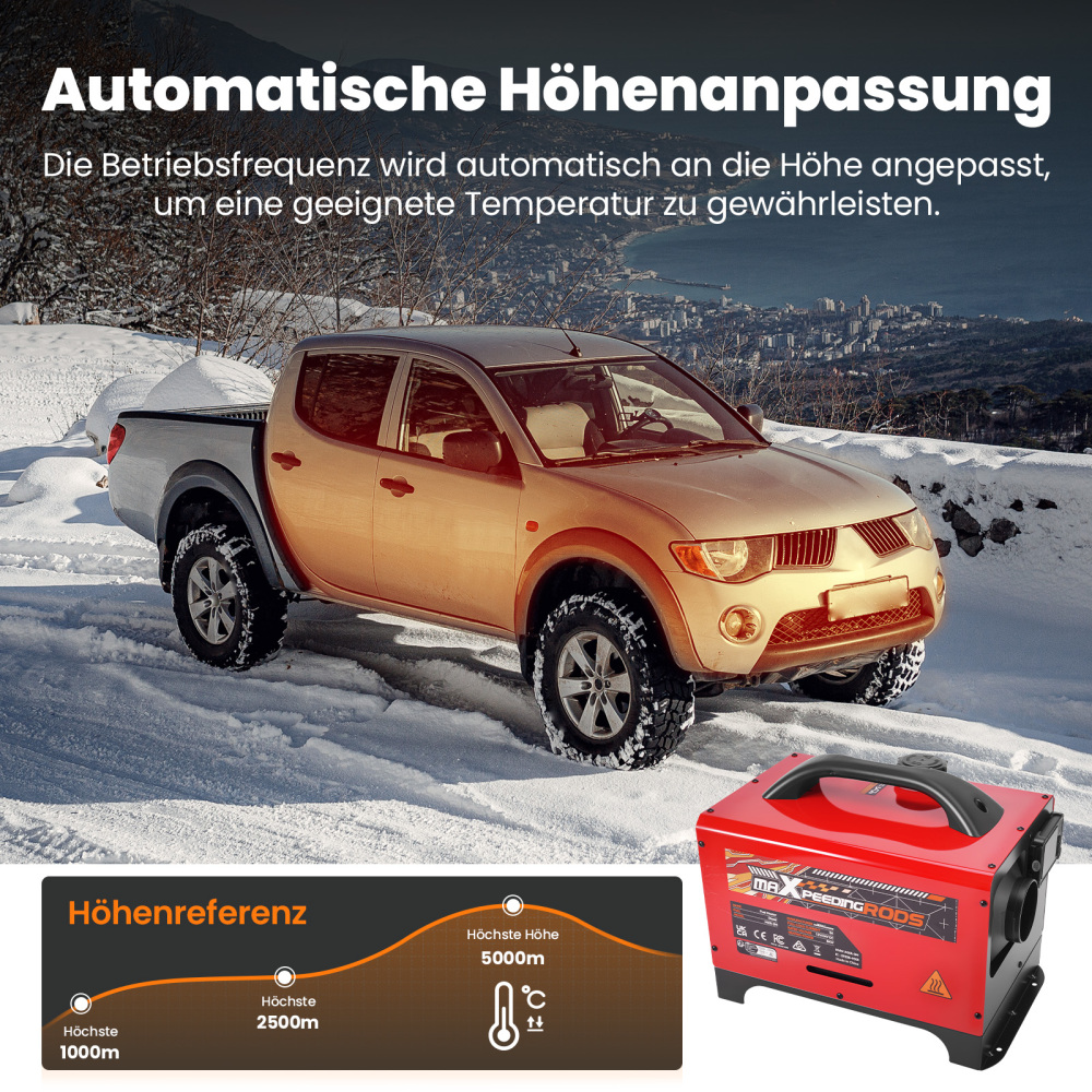 Diesel Air Heater 8KW 12V Bluetooth App Control LCD All in One For Car RV