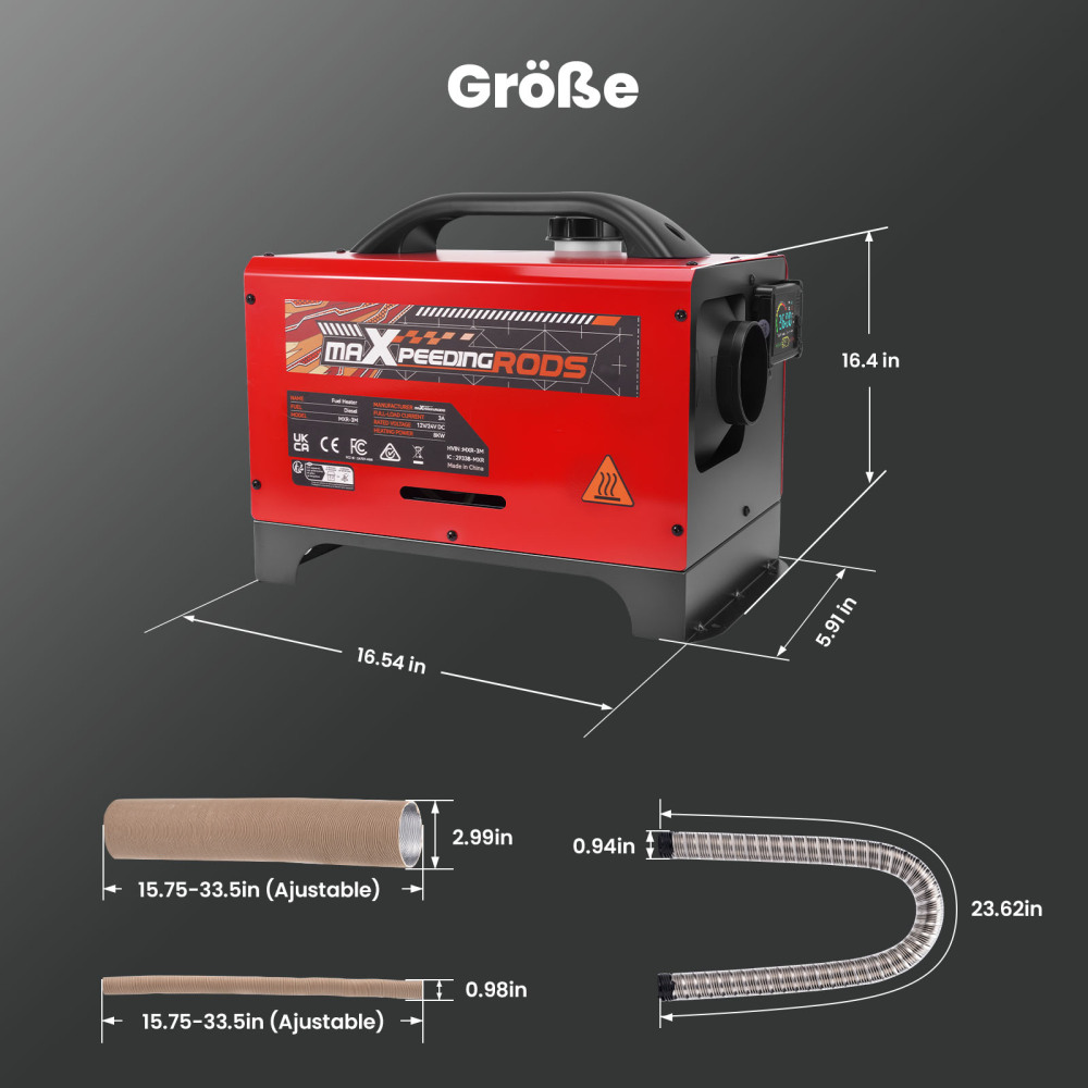 Diesel Air Heater 8KW 12V Bluetooth App Control LCD All in One For Car RV