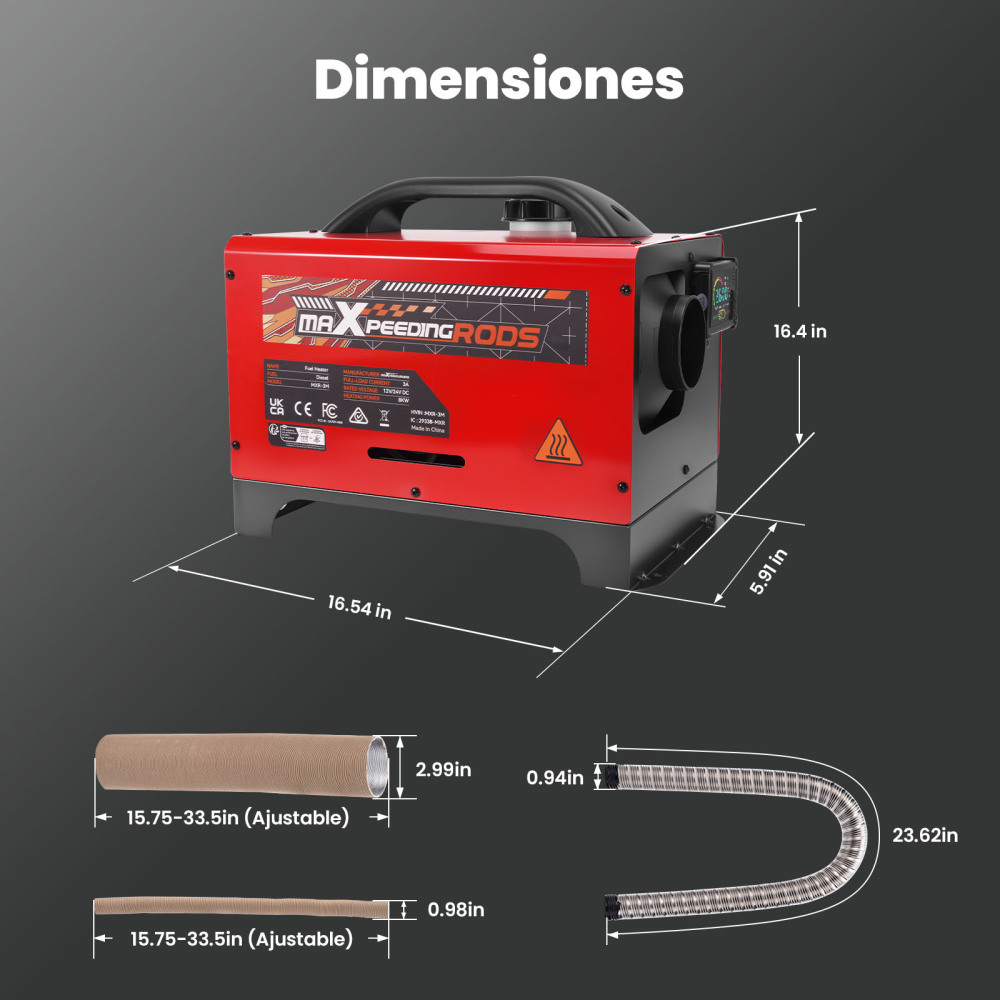 Diesel Air Heater 8KW 12V Bluetooth App Control LCD All in One For Car RV