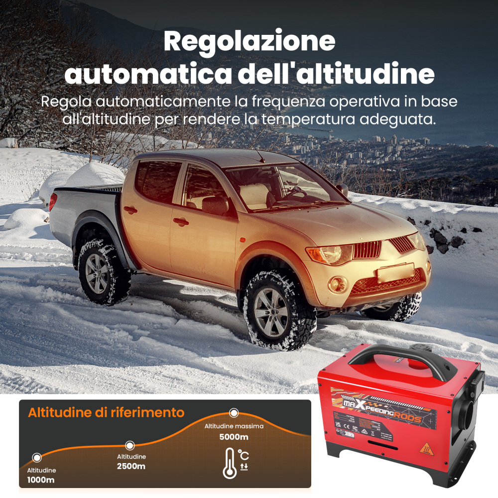 Diesel Air Heater 8KW 12V Bluetooth App Control LCD All in One For Car RV