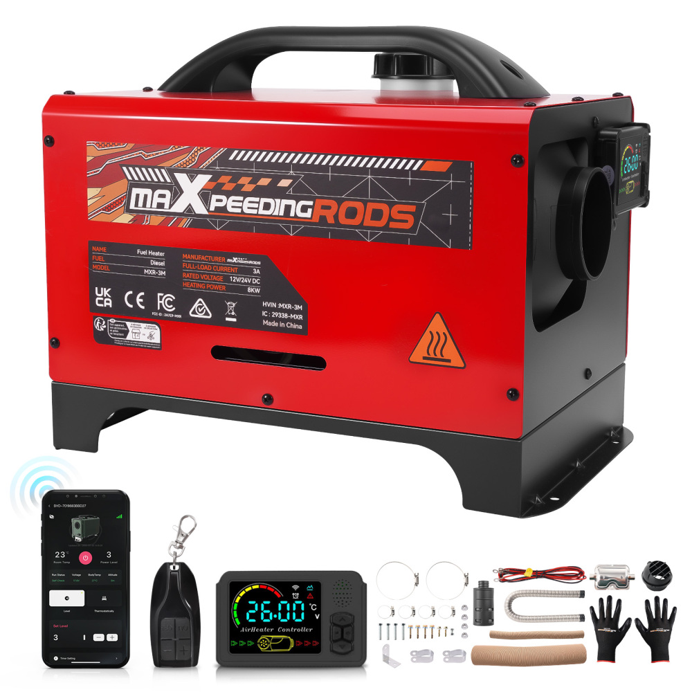 8KW Air diesel Heater App Remote Control For Cars Truck Boats+Wireless Startup