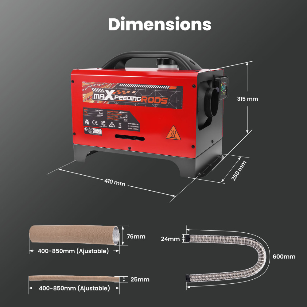 8KW Air diesel Heater App Remote Control For Cars Truck Boats+Wireless Startup