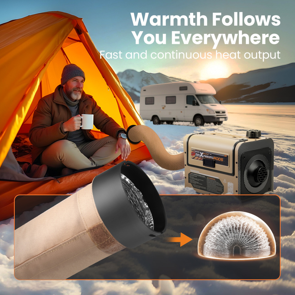 12V 5KW Self-powered Diesel Heater Wireless Installation For Truck Van Motorhome