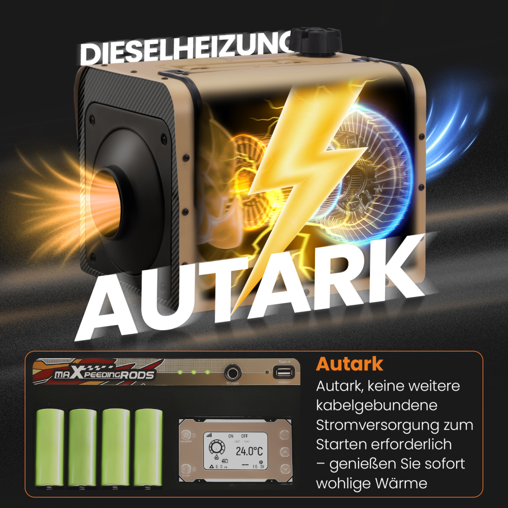 12V 5KW Self-powered Diesel Heater Wireless Installation For Truck Van Motorhome